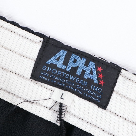 NOS 80s  Athletic Soccer Shorts Black Adult Large - Picture 4 of 7